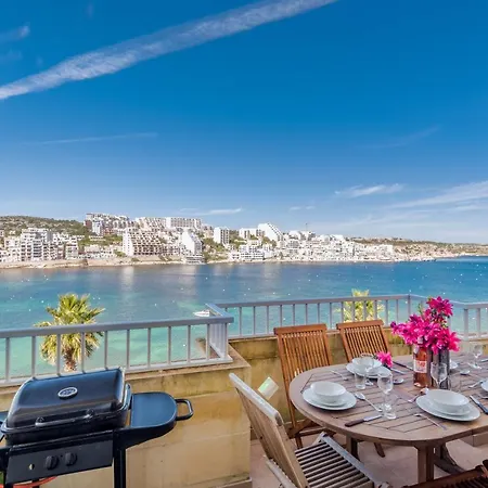 Blue Harbour Seafront 3 Bedroom Apartment, With Spectacular Sea Views From Terrace - By Getawaysmalta * 세인트폴스베이